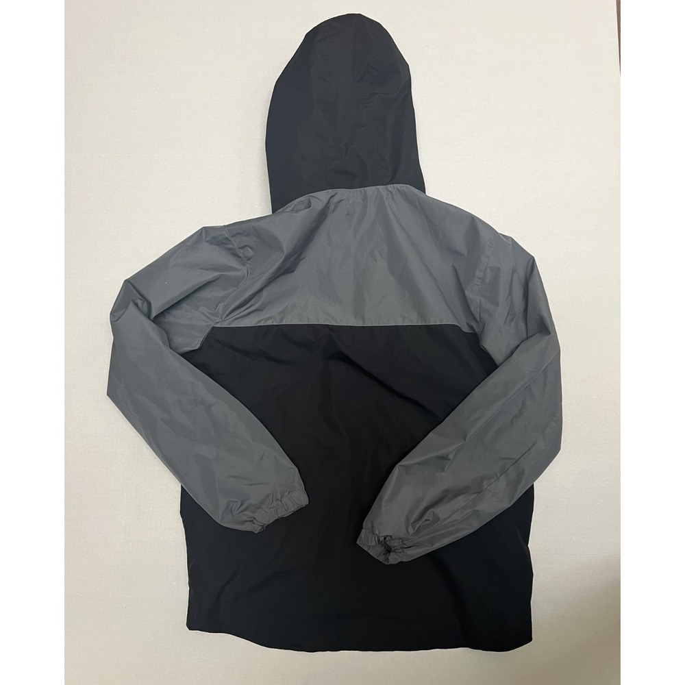 Lands' End Hooded Jacket Black/Grey Zip Up - See Measurements for Size - Picture 2 of 7